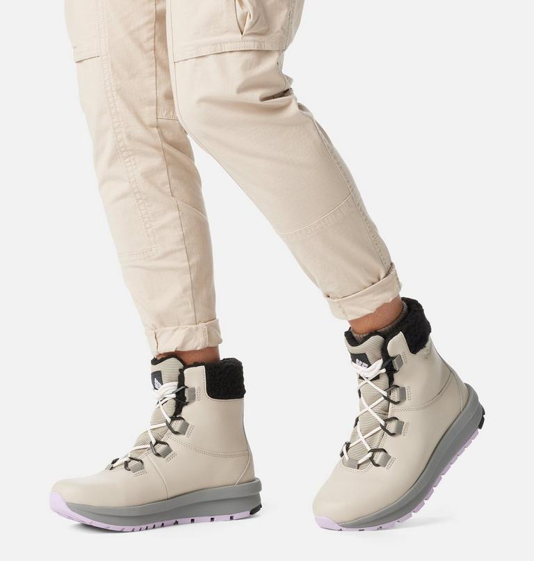Women's Moritza Omni-Heat Waterproof Winter Boot, Color: Light Clay, Morning Mist, image 11