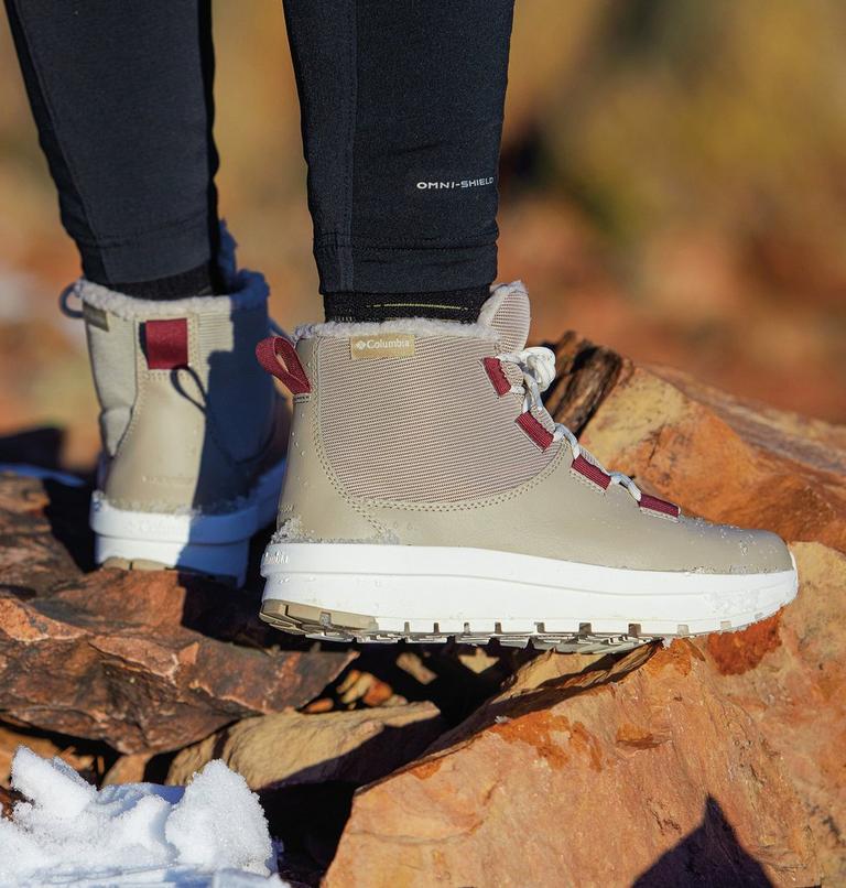 Women's Moritza Shorty Omni-Heat Waterproof Winter Boot, Color: Canvas Tan, Crabtree, image 13