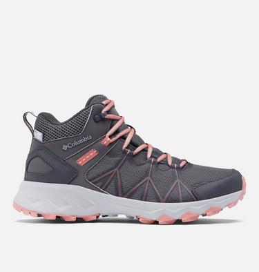 Women's Peakfreak II Mid OutDry Boot, Color: Dark Grey, Dark Coral, image 1