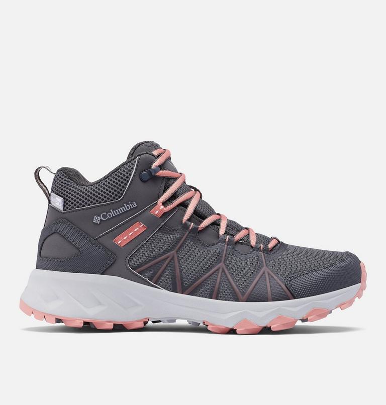 Women's Peakfreak II Mid OutDry Boot, Color: Dark Grey, Dark Coral, image 1