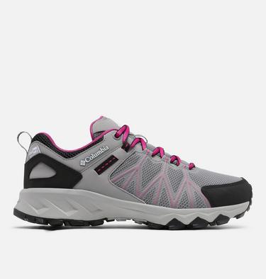 Women's Peakfreak II OutDry Shoe, Color: Monument, Wild Fuchsia, image 1