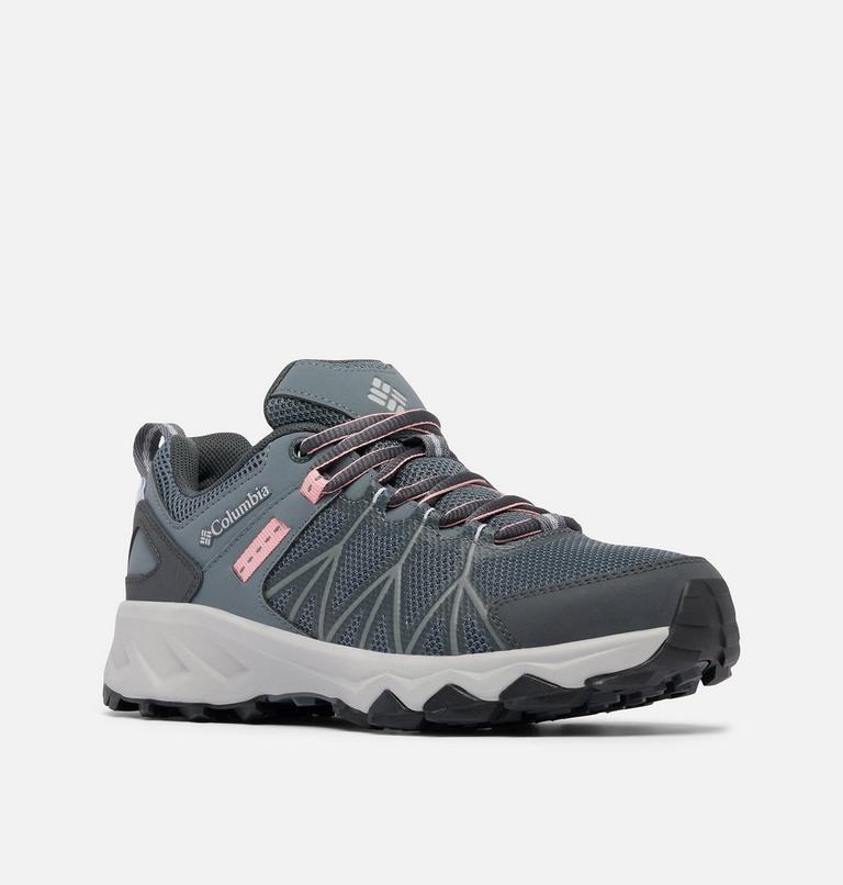 Women's Peakfreak II Outdry Waterproof Hiking Shoe, Color: Graphite, Salmon Rose, image 3