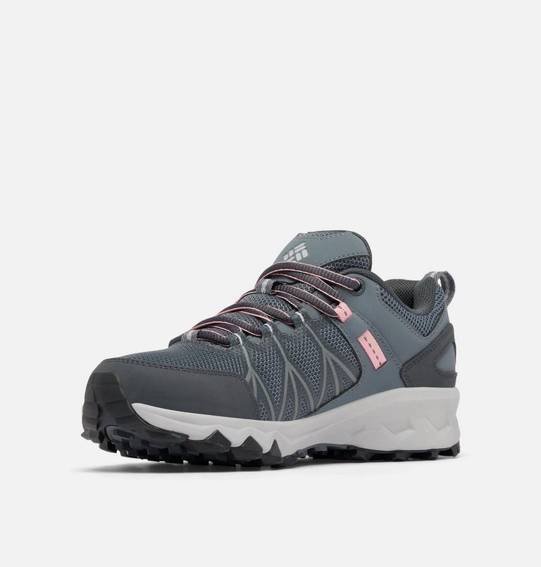 Women's Peakfreak II Outdry Waterproof Hiking Shoe, Color: Graphite, Salmon Rose, image 7