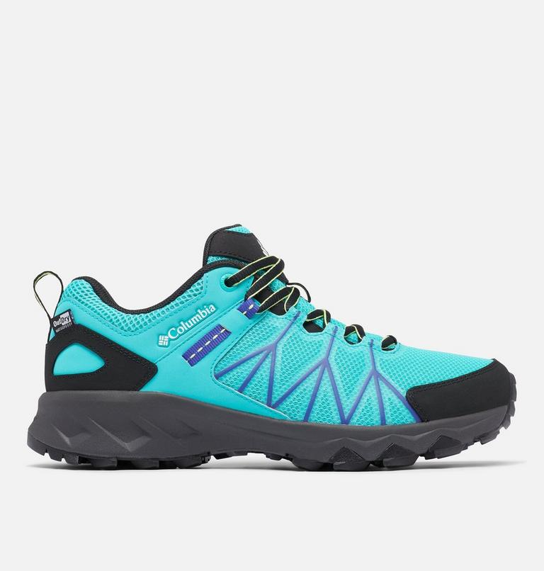 Women's Peakfreak II Outdry Waterproof Hiking Shoe, Color: Bright Aqua, Tippet, image 1