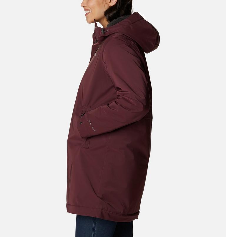 Women's Clermont Lined Waterproof mid Jacket, Color: Malbec, image 3