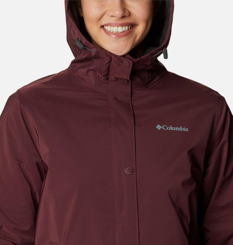 Women's Clermont Lined Waterproof mid Jacket, Color: Malbec, image 4