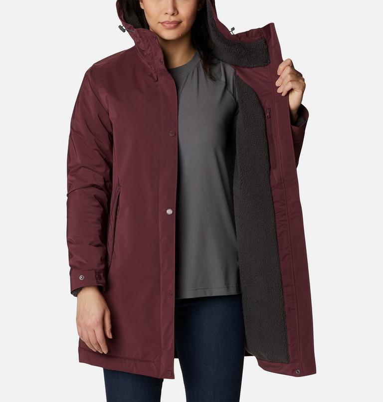 Women's Clermont Lined Waterproof mid Jacket, Color: Malbec, image 5