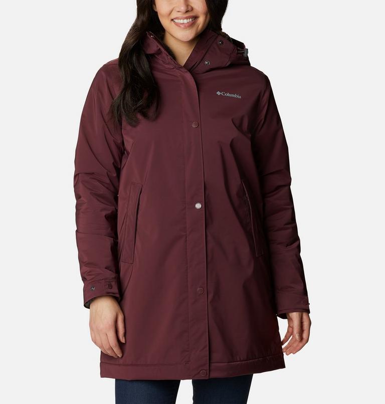 Women's Clermont Lined Waterproof mid Jacket, Color: Malbec, image 1