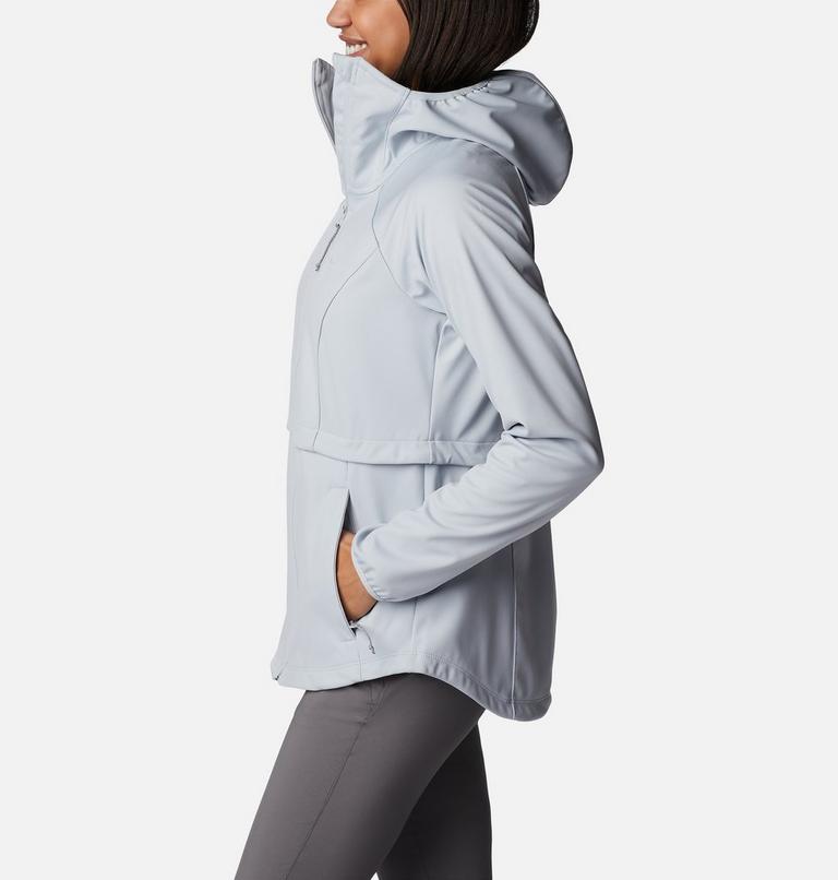Women's Canyon Meadows Softshell Hooded Walking Jacket, Color: Cirrus Grey, image 3