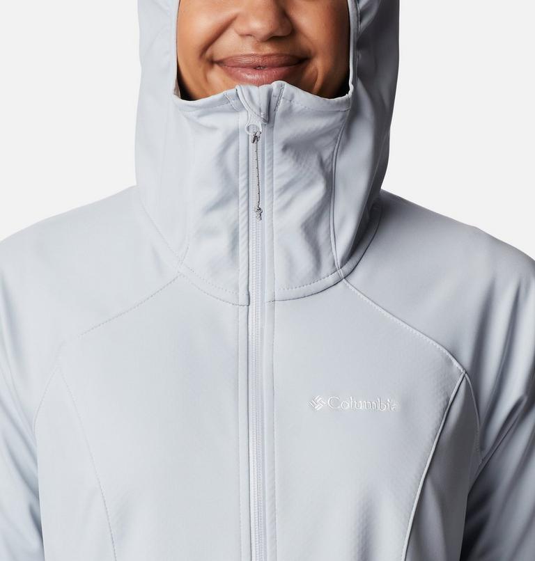 Women's Canyon Meadows Softshell Hooded Walking Jacket, Color: Cirrus Grey, image 4