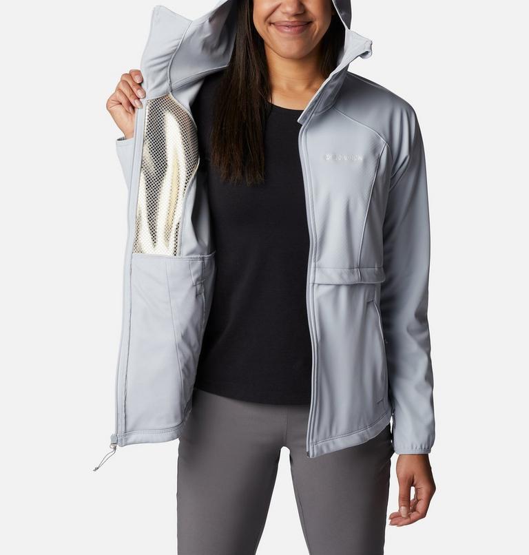 Women's Canyon Meadows Softshell Hooded Walking Jacket, Color: Cirrus Grey, image 5
