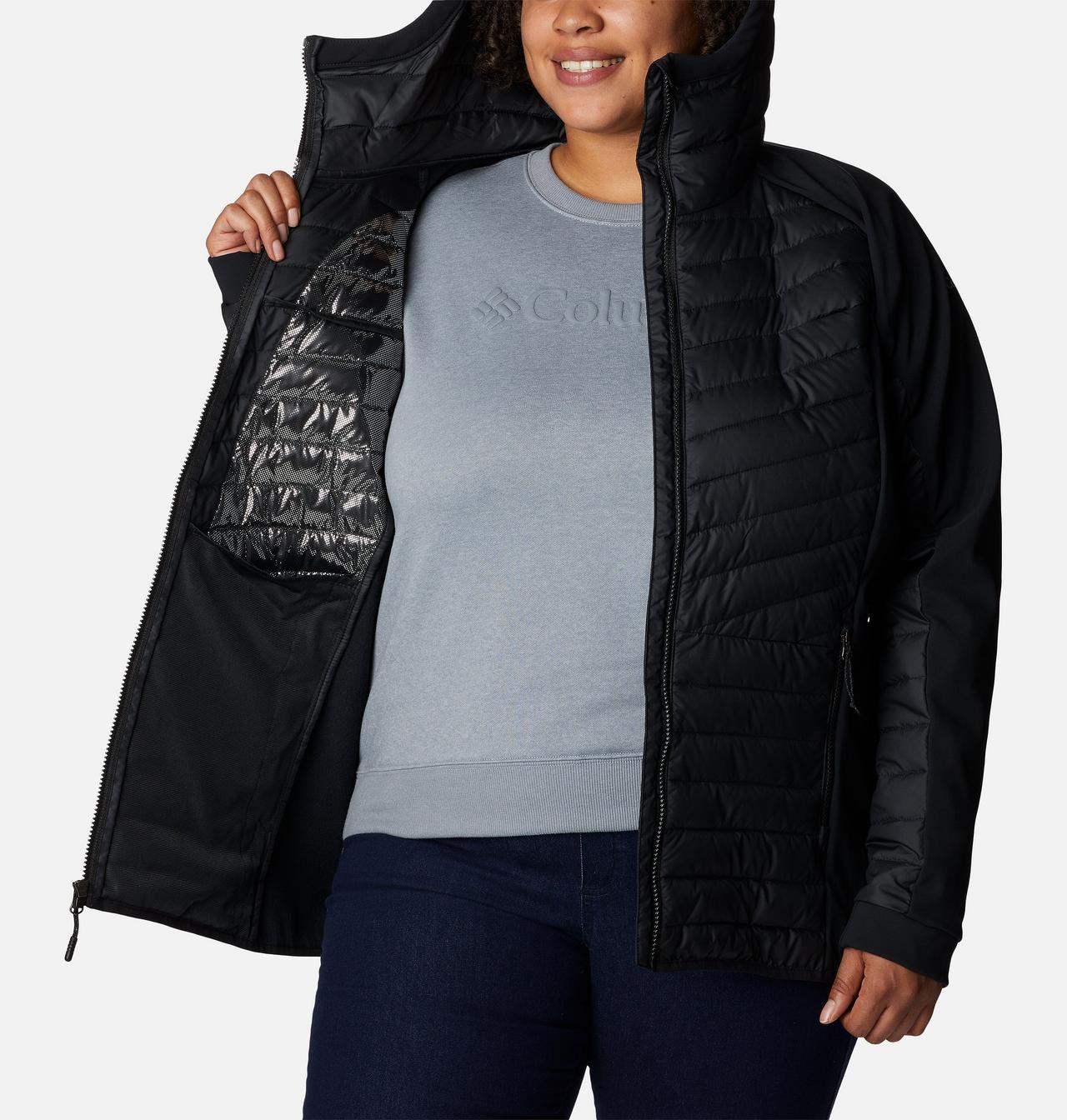 Women's Powder Lite™ Hybrid Hooded Jacket - Plus Size 5
