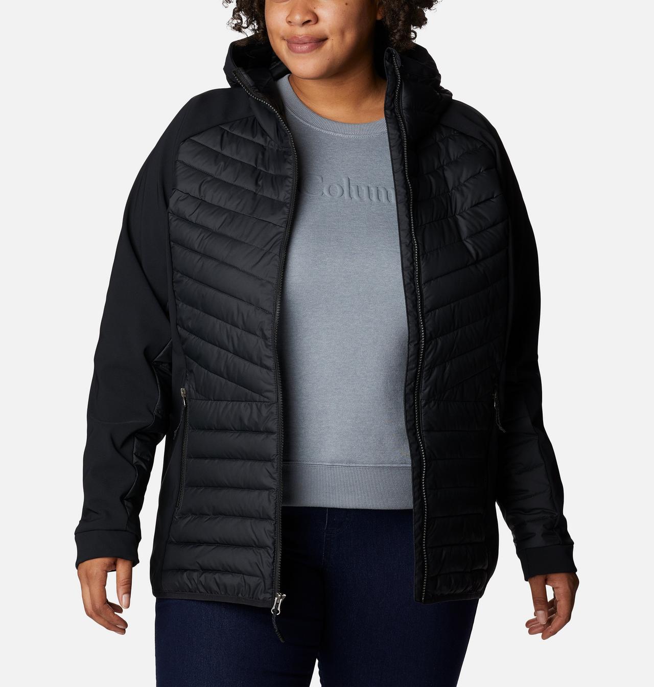 Women's Powder Lite™ Hybrid Hooded Jacket - Plus Size 7