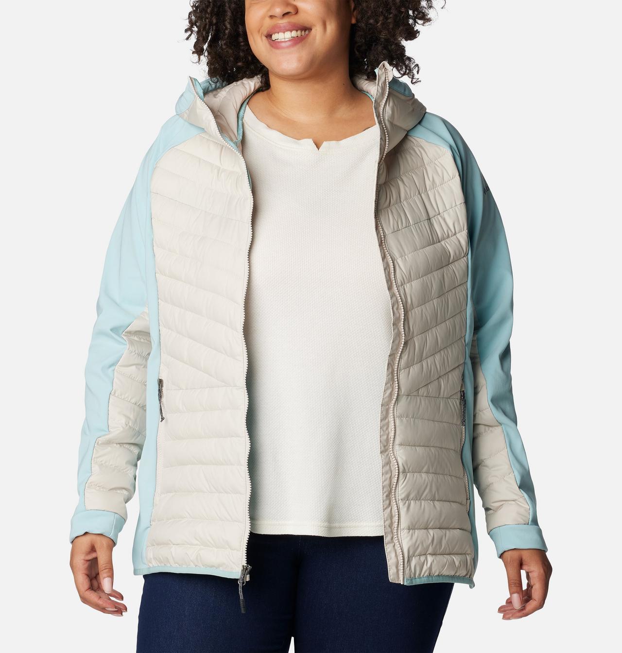 Women's Powder Lite™ Hybrid Hooded Jacket - Plus Size 7