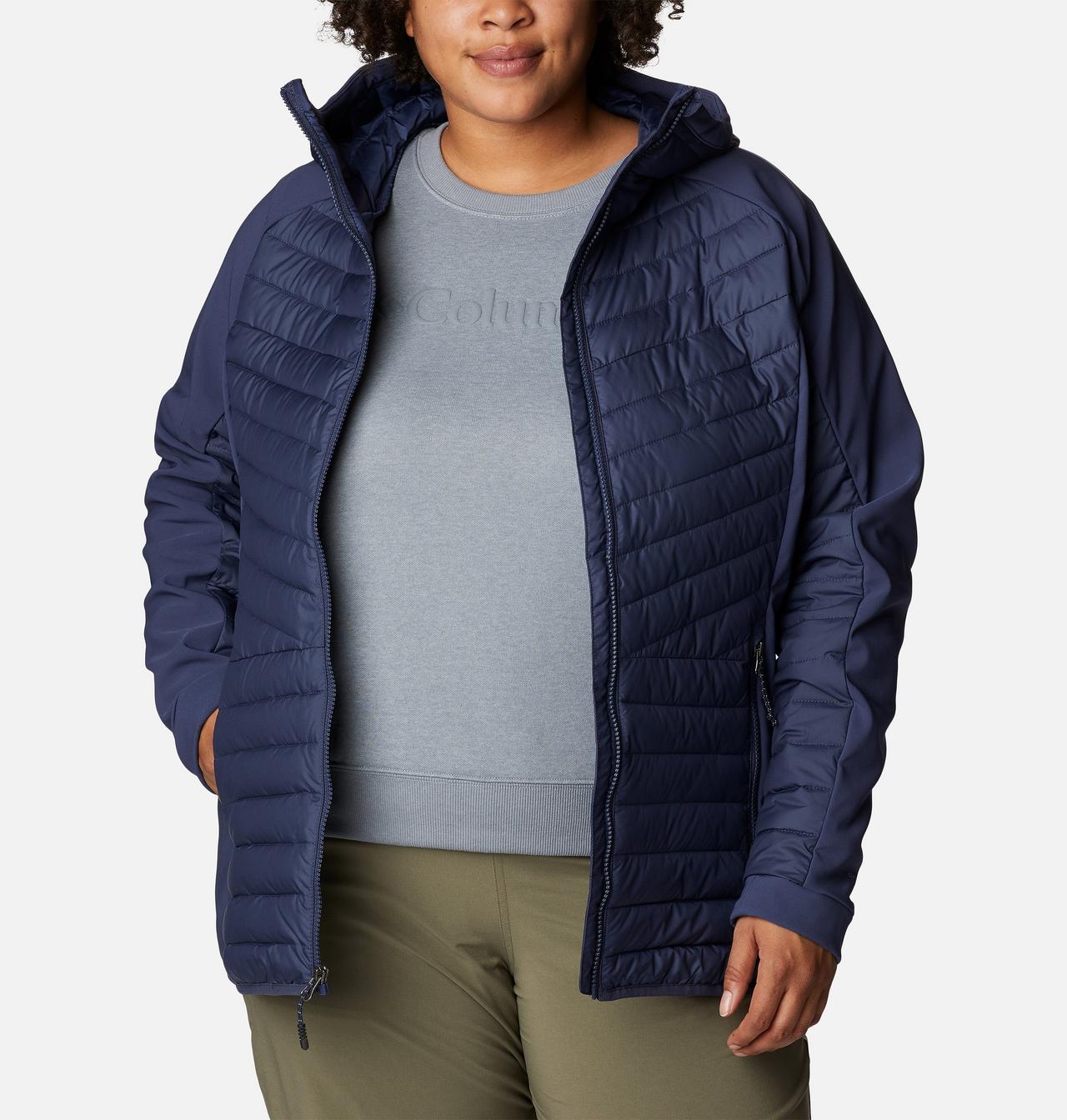 Women's Powder Lite™ Hybrid Hooded Jacket - Plus Size 7
