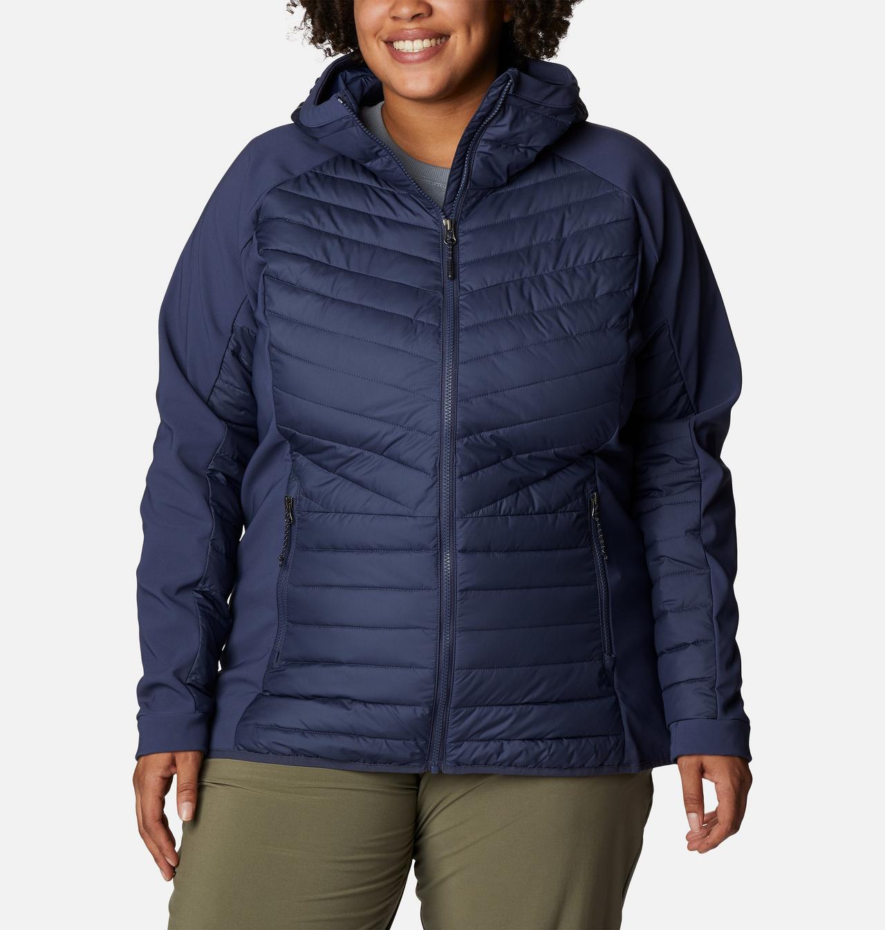 Women's Powder Lite™ Hybrid Hooded Jacket - Plus Size 1