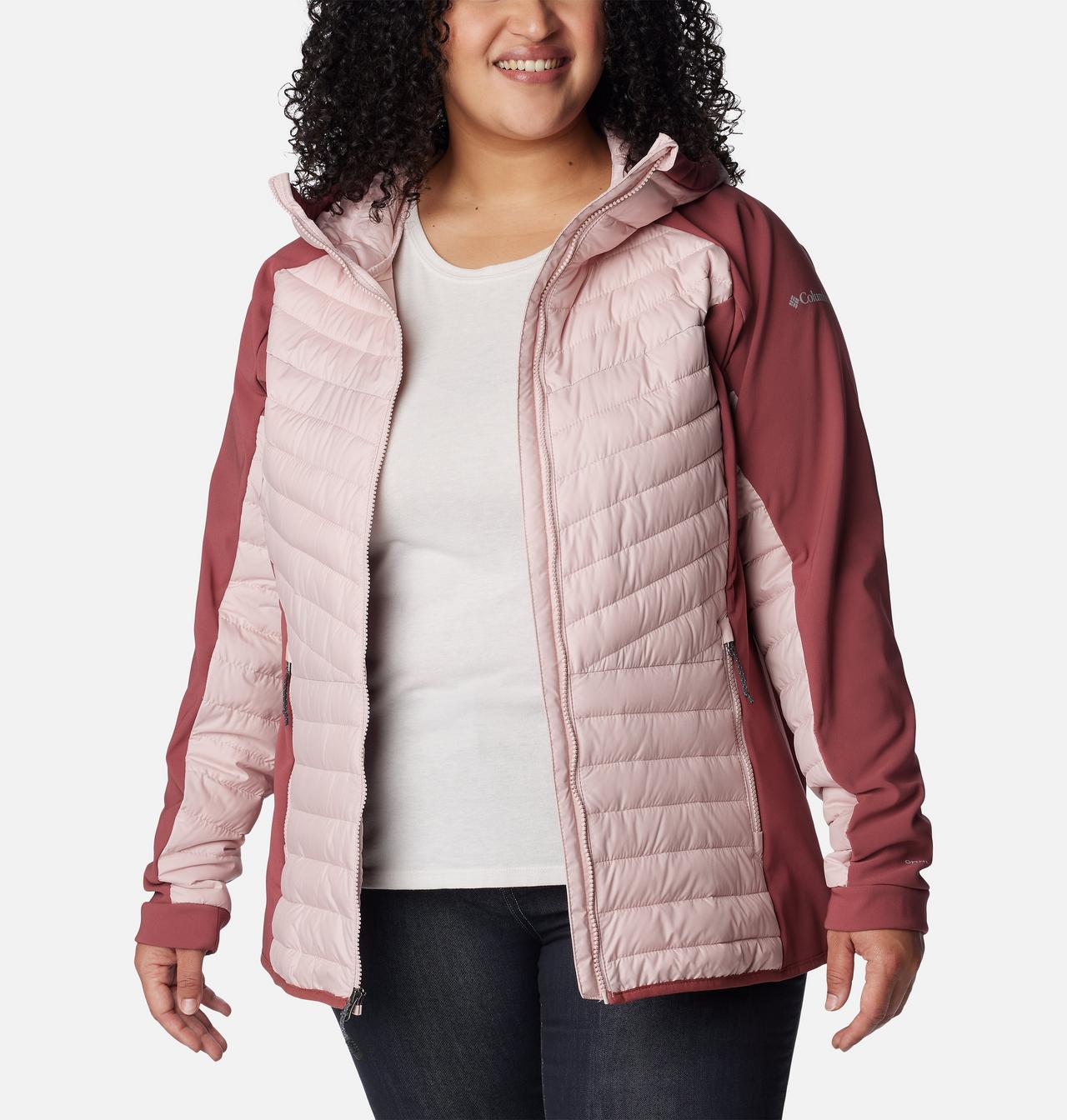 Women's Powder Lite™ Hybrid Hooded Jacket - Plus Size 7