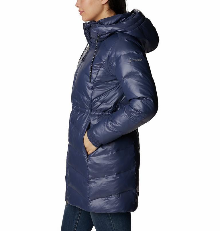 Women's Icy Heights II Hooded Down Mid Jacket, Color: Nocturnal Gunmetal, image 3