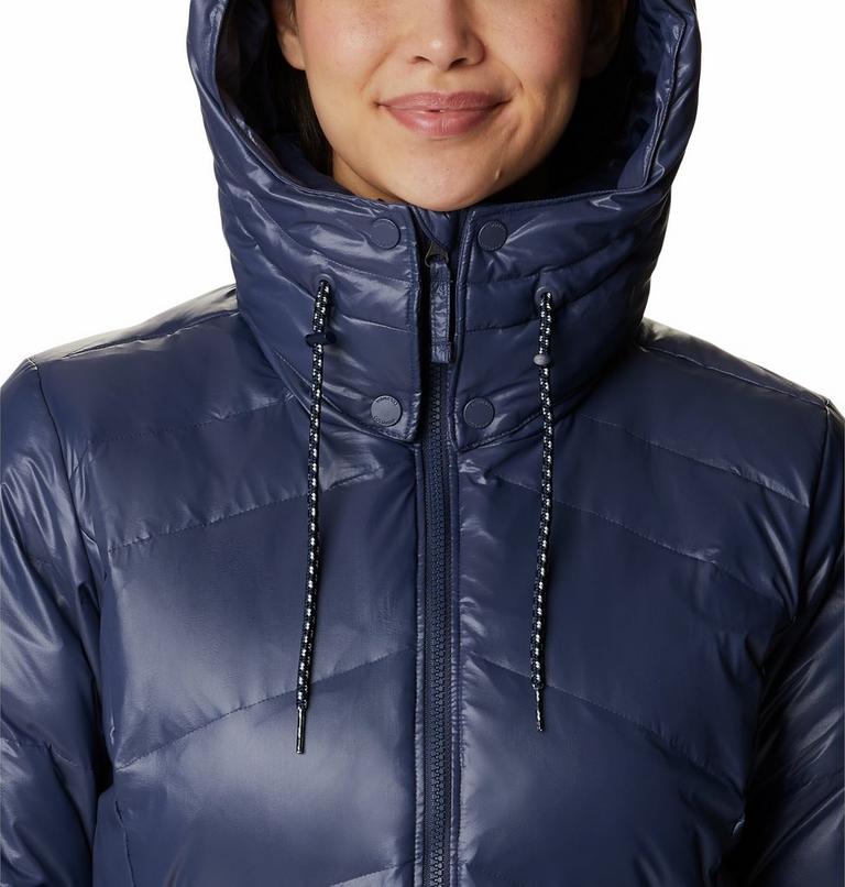 Women's Icy Heights II Hooded Down Mid Jacket, Color: Nocturnal Gunmetal, image 4