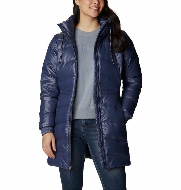 Women's Icy Heights II Hooded Down Mid Jacket, Color: Nocturnal Gunmetal, image 8