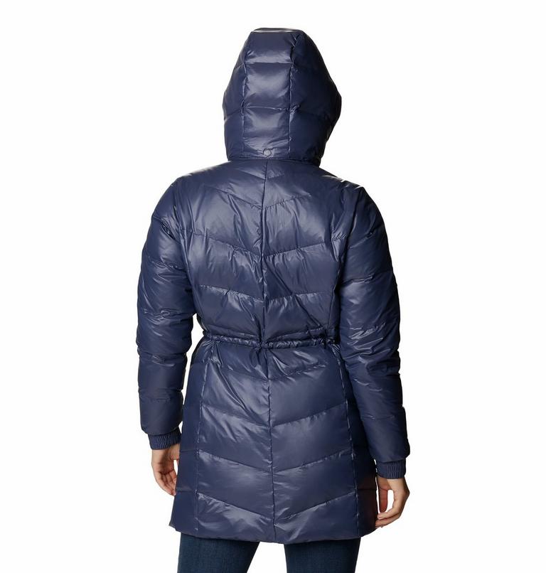 Women's Icy Heights II Hooded Down Mid Jacket, Color: Nocturnal Gunmetal, image 2