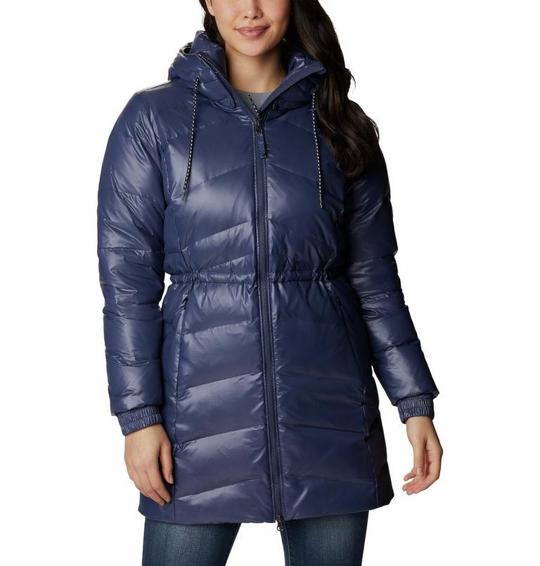 Women's Icy Heights II Hooded Down Mid Jacket, Color: Nocturnal Gunmetal, image 1