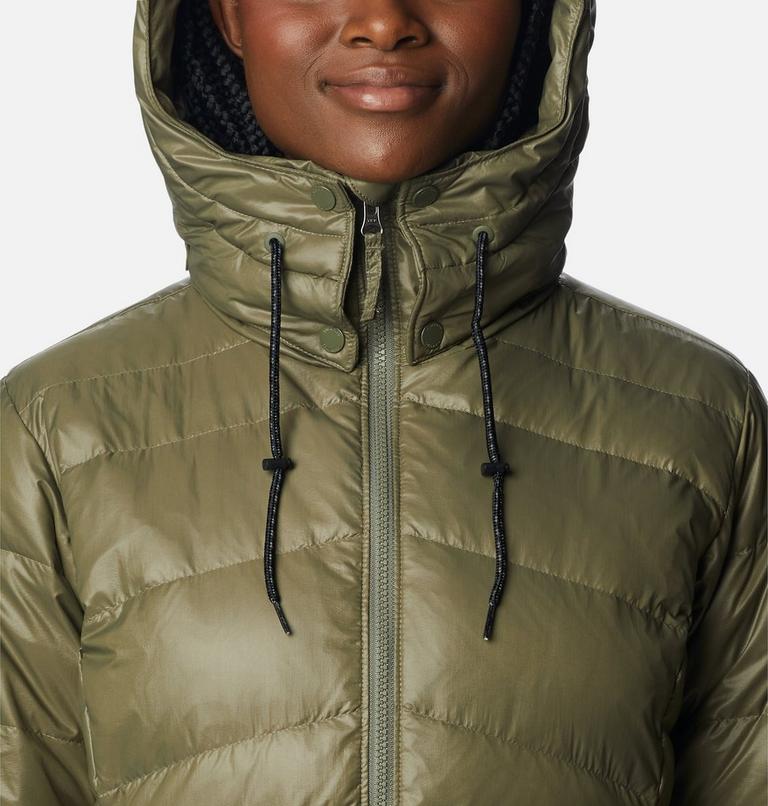 Doudoune en Duvet &agrave; Capuche Icy Heights II Femme, Color: Stone Green Gunmetal, image 4