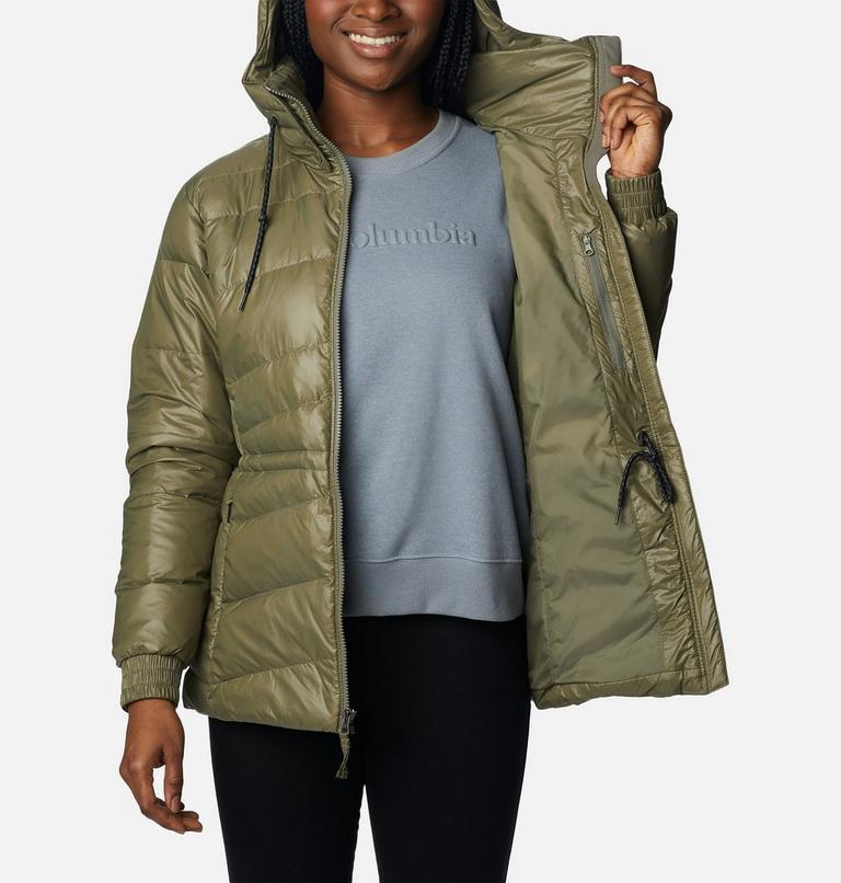 Doudoune en Duvet &agrave; Capuche Icy Heights II Femme, Color: Stone Green Gunmetal, image 5