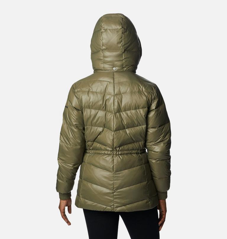 Doudoune en Duvet &agrave; Capuche Icy Heights II Femme, Color: Stone Green Gunmetal, image 2