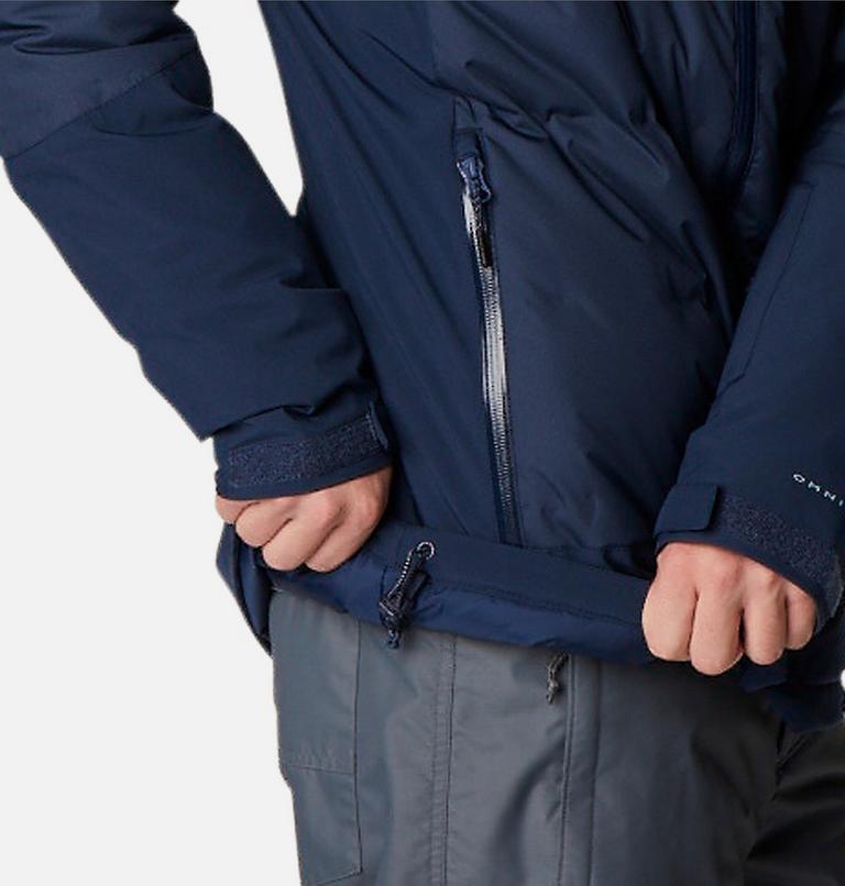 Men's Wild Card II Waterproof Hooded Ski Down Jacket, Color: Collegiate Navy, image 12