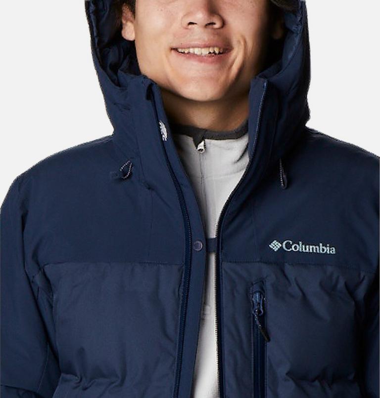 Men's Wild Card II Waterproof Hooded Ski Down Jacket, Color: Collegiate Navy, image 8