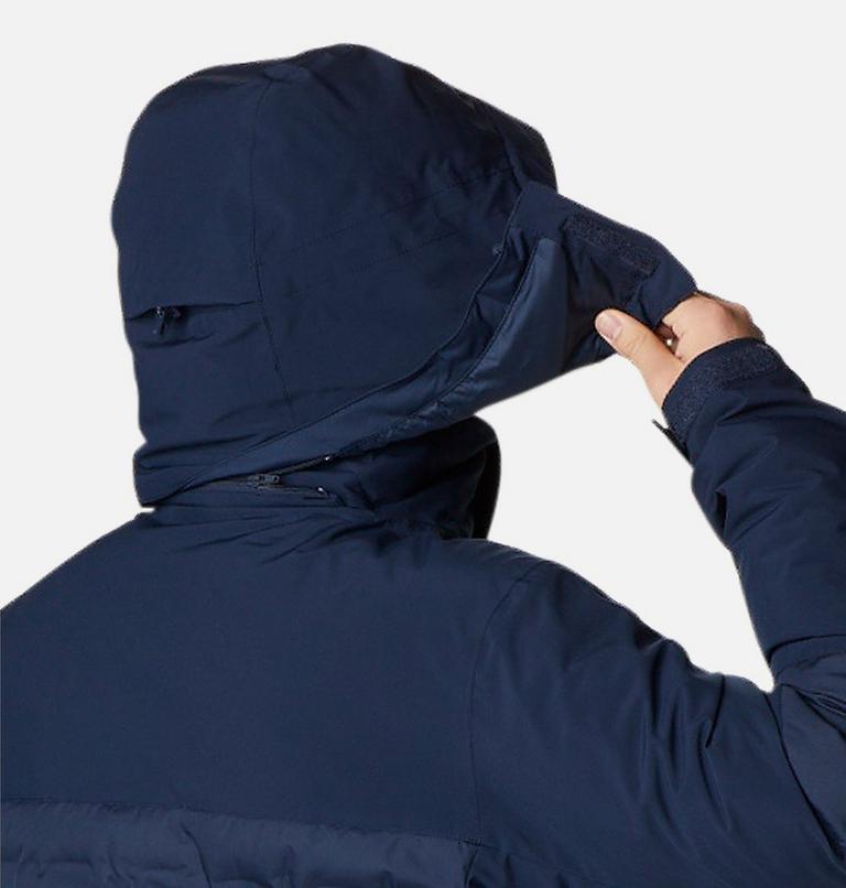 Men's Wild Card II Waterproof Hooded Ski Down Jacket, Color: Collegiate Navy, image 9