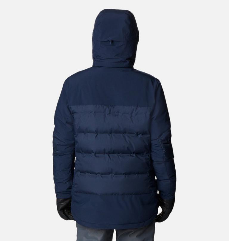 Men's Wild Card II Waterproof Hooded Ski Down Jacket, Color: Collegiate Navy, image 2