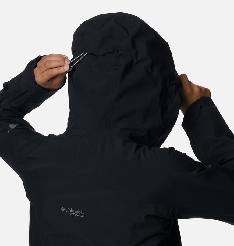 Women's Platinum Peak Waterproof Shell Ski Jacket, Color: Black, image 6