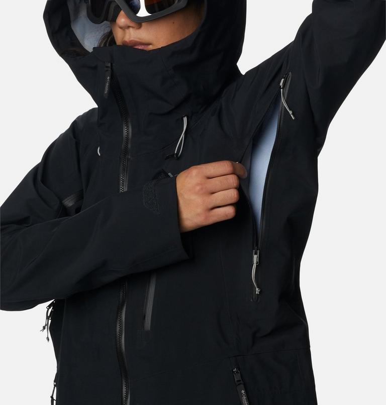 Women's Platinum Peak Waterproof Shell Ski Jacket, Color: Black, image 7