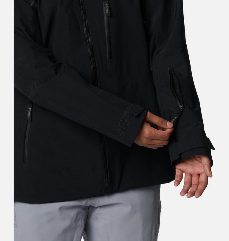 Women's Platinum Peak Waterproof Shell Ski Jacket, Color: Black, image 9