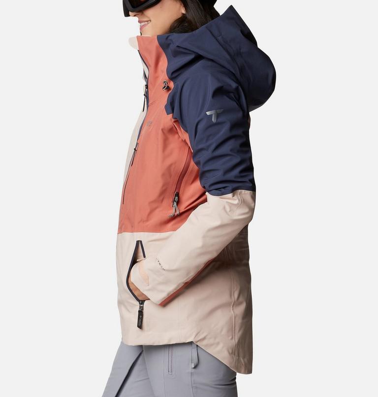 Platinum Peak 3L Jacket | 890 | S, Color: Peach Blossom, Dark Coral, Nocturnal, image 3