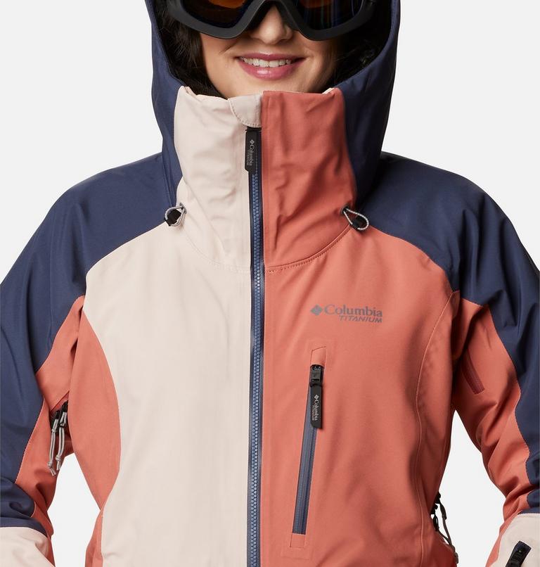 Platinum Peak 3L Jacket | 890 | S, Color: Peach Blossom, Dark Coral, Nocturnal, image 4