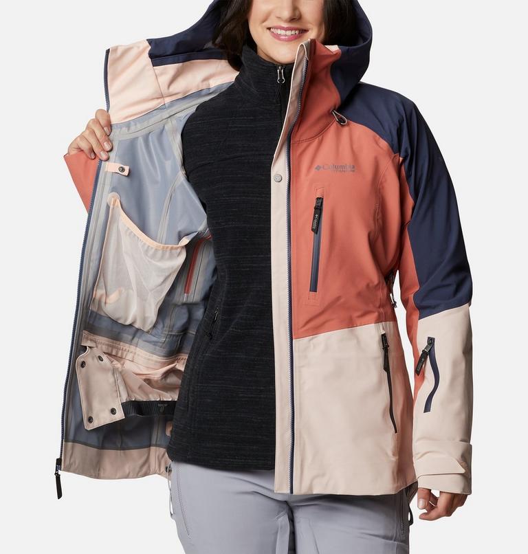 Platinum Peak 3L Jacket | 890 | S, Color: Peach Blossom, Dark Coral, Nocturnal, image 5