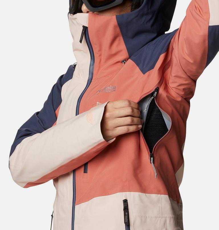 Platinum Peak 3L Jacket | 890 | S, Color: Peach Blossom, Dark Coral, Nocturnal, image 8