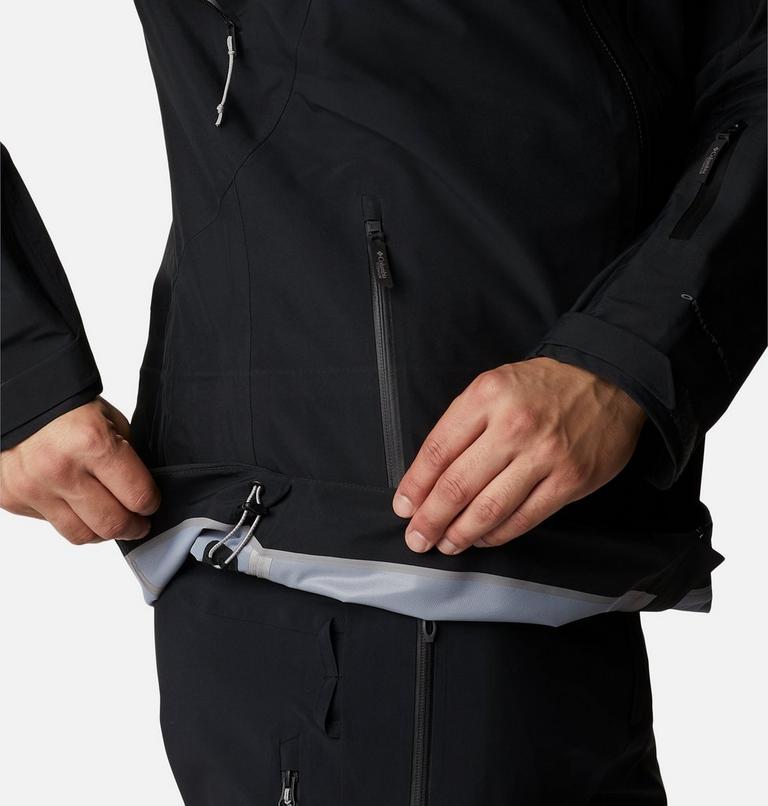 Men's Platinum Peak Shell Ski Jacket, Color: Black, image 12