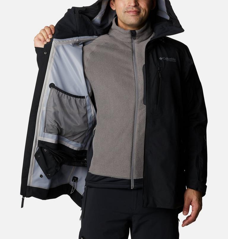 Men's Platinum Peak Shell Ski Jacket, Color: Black, image 5