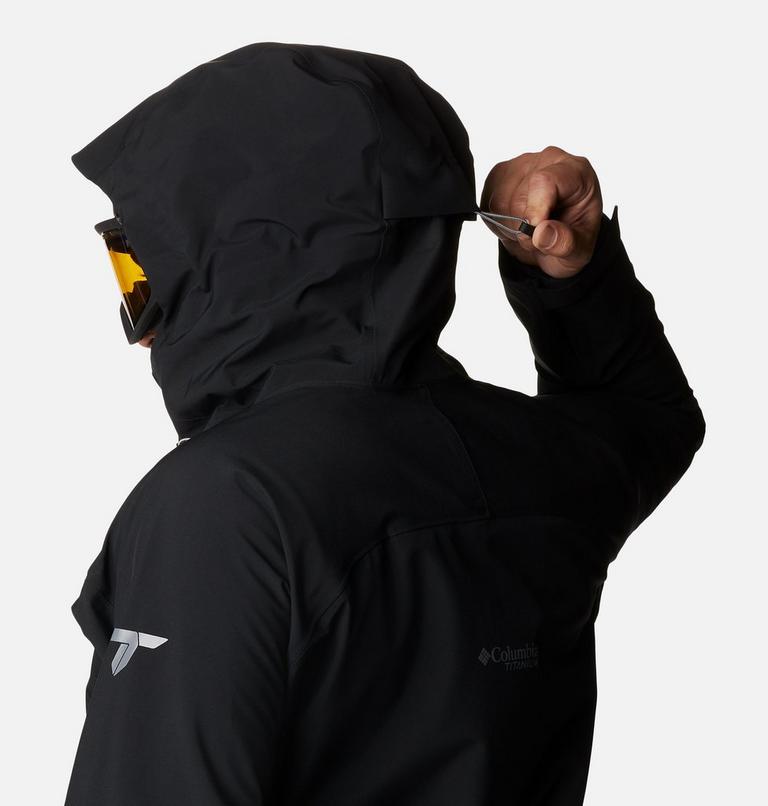 Men's Platinum Peak Shell Ski Jacket, Color: Black, image 6