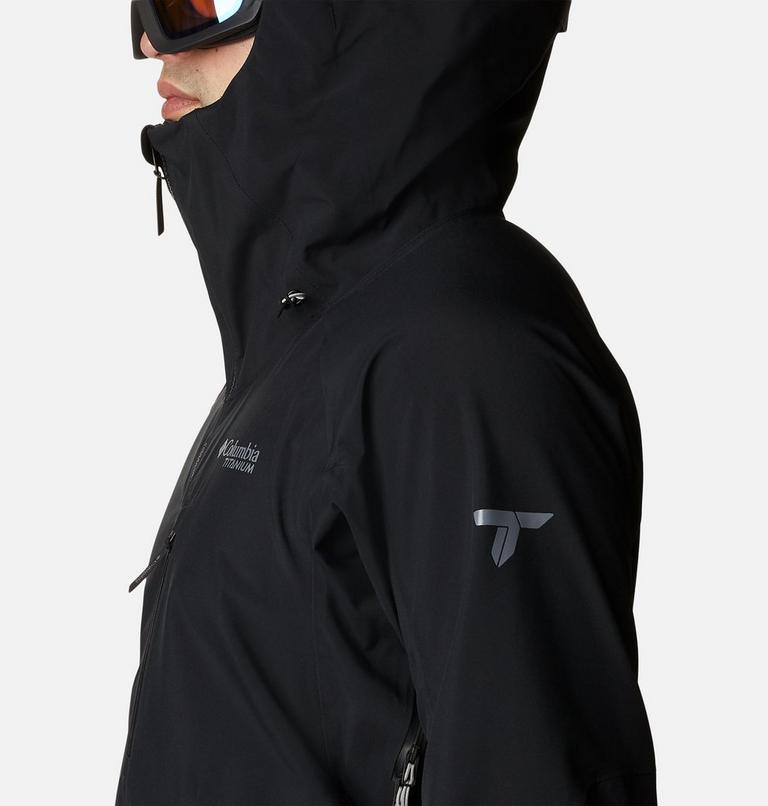 Men's Platinum Peak Shell Ski Jacket, Color: Black, image 7