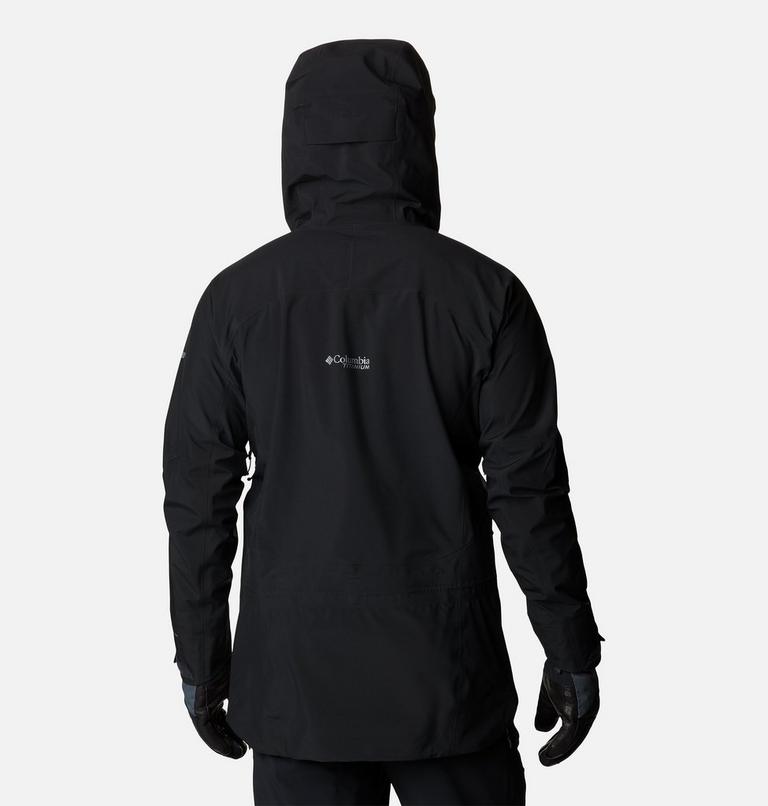 Men's Platinum Peak Shell Ski Jacket, Color: Black, image 2
