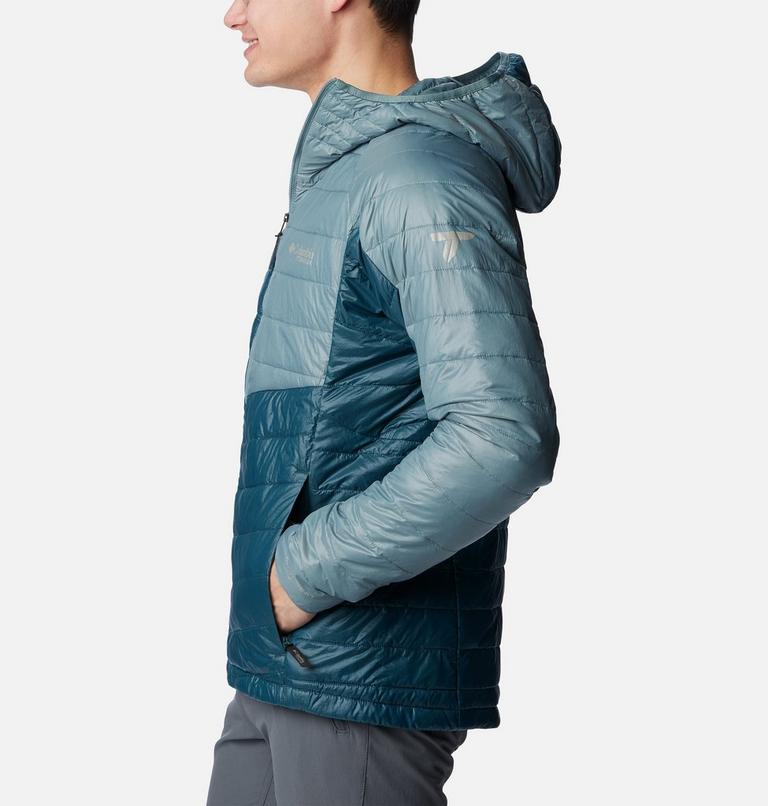 Platinum Peak Hooded Jacket | 414 | L, Color: Night Wave, Metal, image 3