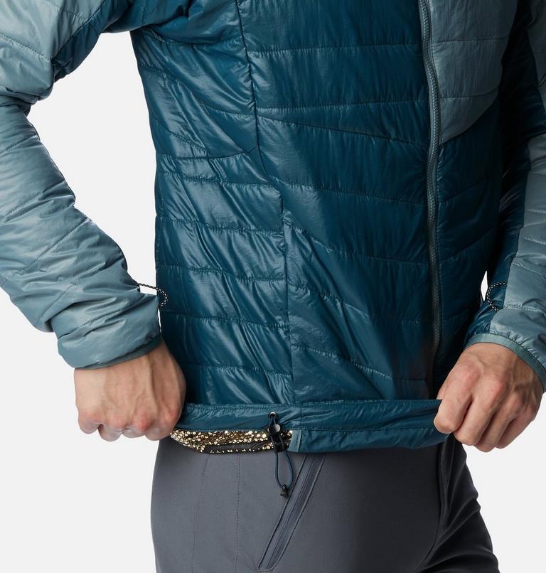 Platinum Peak Hooded Jacket | 414 | L, Color: Night Wave, Metal, image 8