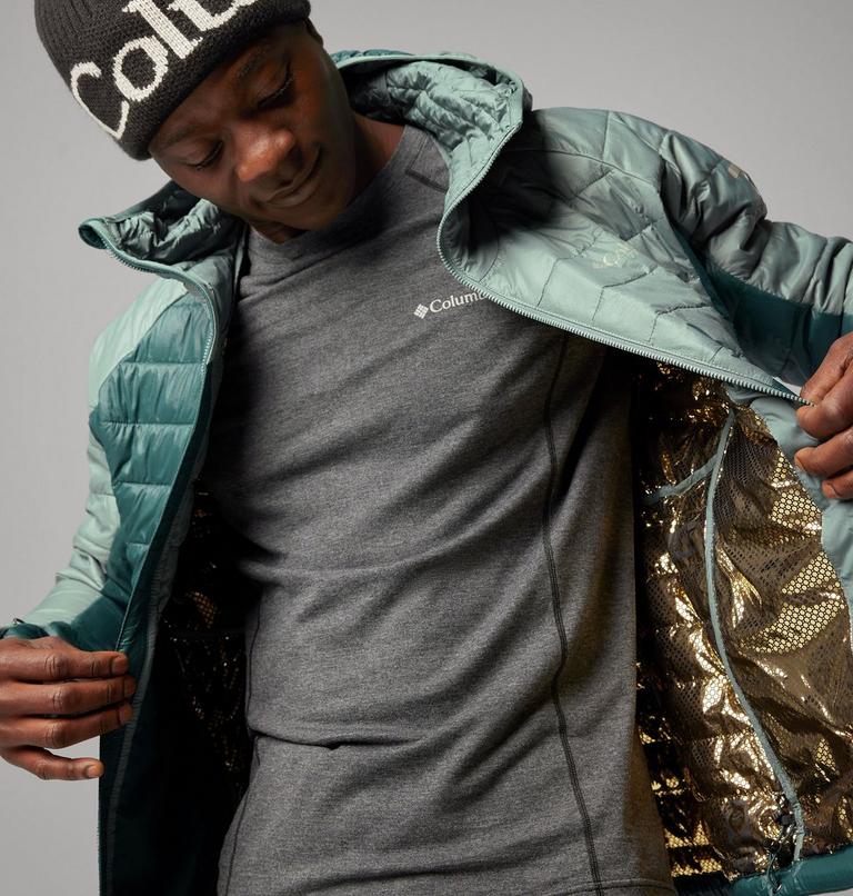 Platinum Peak Hooded Jacket | 414 | L, Color: Night Wave, Metal, image 12