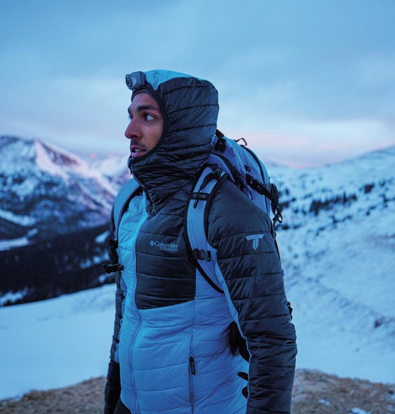 Platinum Peak Hooded Jacket | 491 | XXL, Color: Compass Blue, Black, image 15