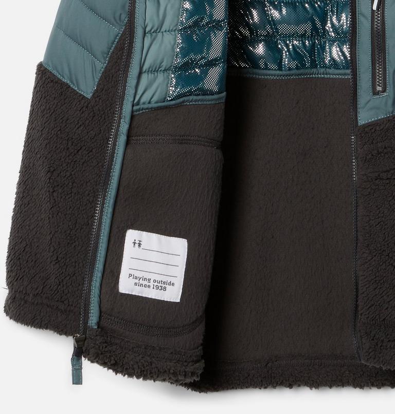 Boys' Powder Lite Novelty Hooded Insulated Jacket, Color: Metal, Shark, image 3